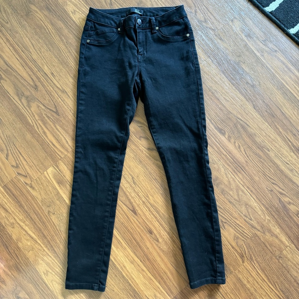 1822 Denim size 4 black skinny jeans - Picture 2 of 8